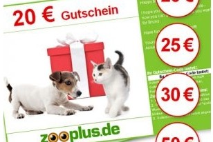 Zooplus Geschenkgutschein