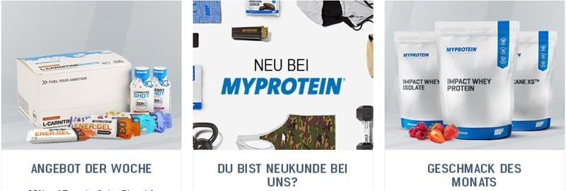 myprotein Produktvielfalt